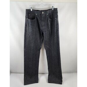 Knockout KO Jeans Mens 36x33 Vintage Y2K Black Easy Fit Hip Hop Streetwear